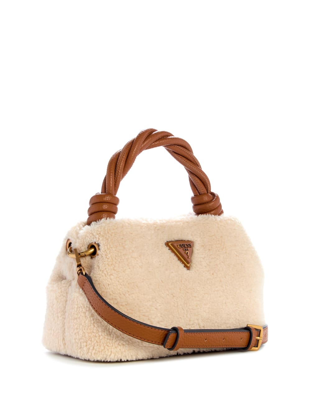Shaida Shearling Top-Handle Crossbody - Guess