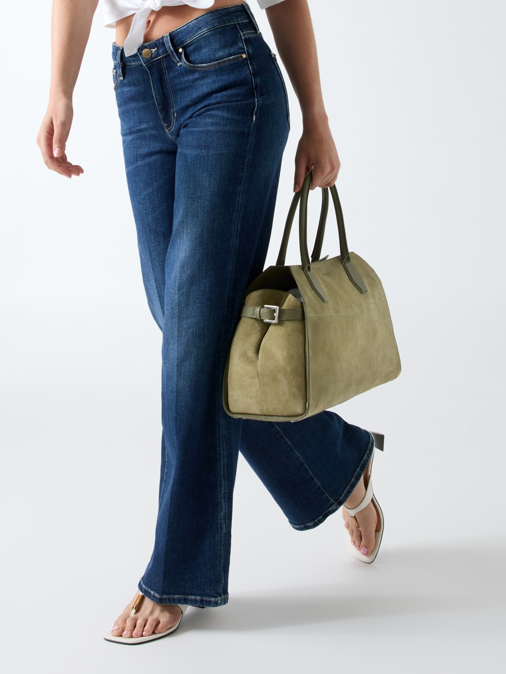 Liza genuine leather handbag - Guess