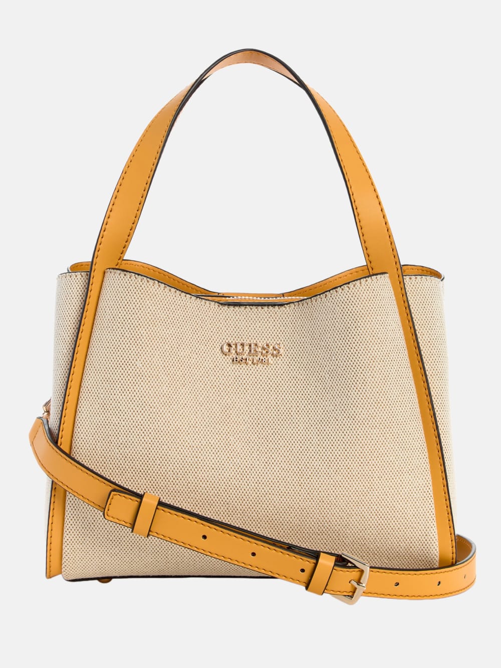 Nicolette Canvas Small Girlfriend Satchel - Guess