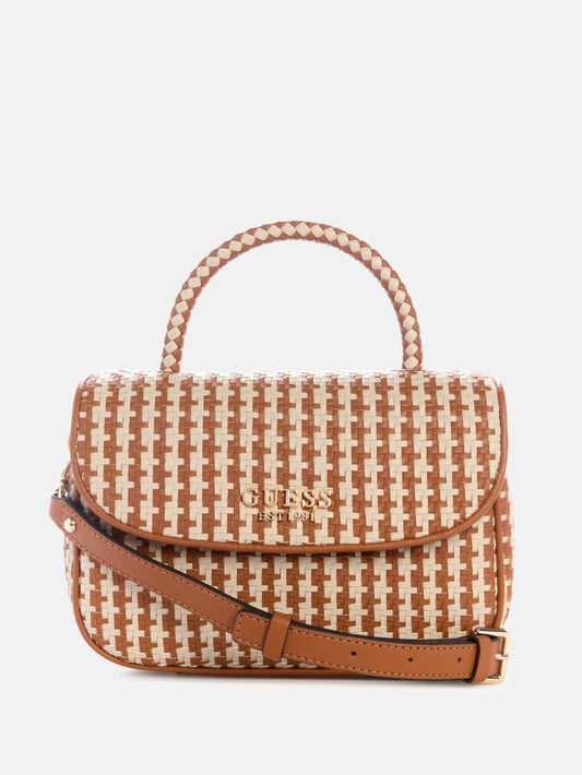 Mirema Woven Top-Handle Bag - Guess