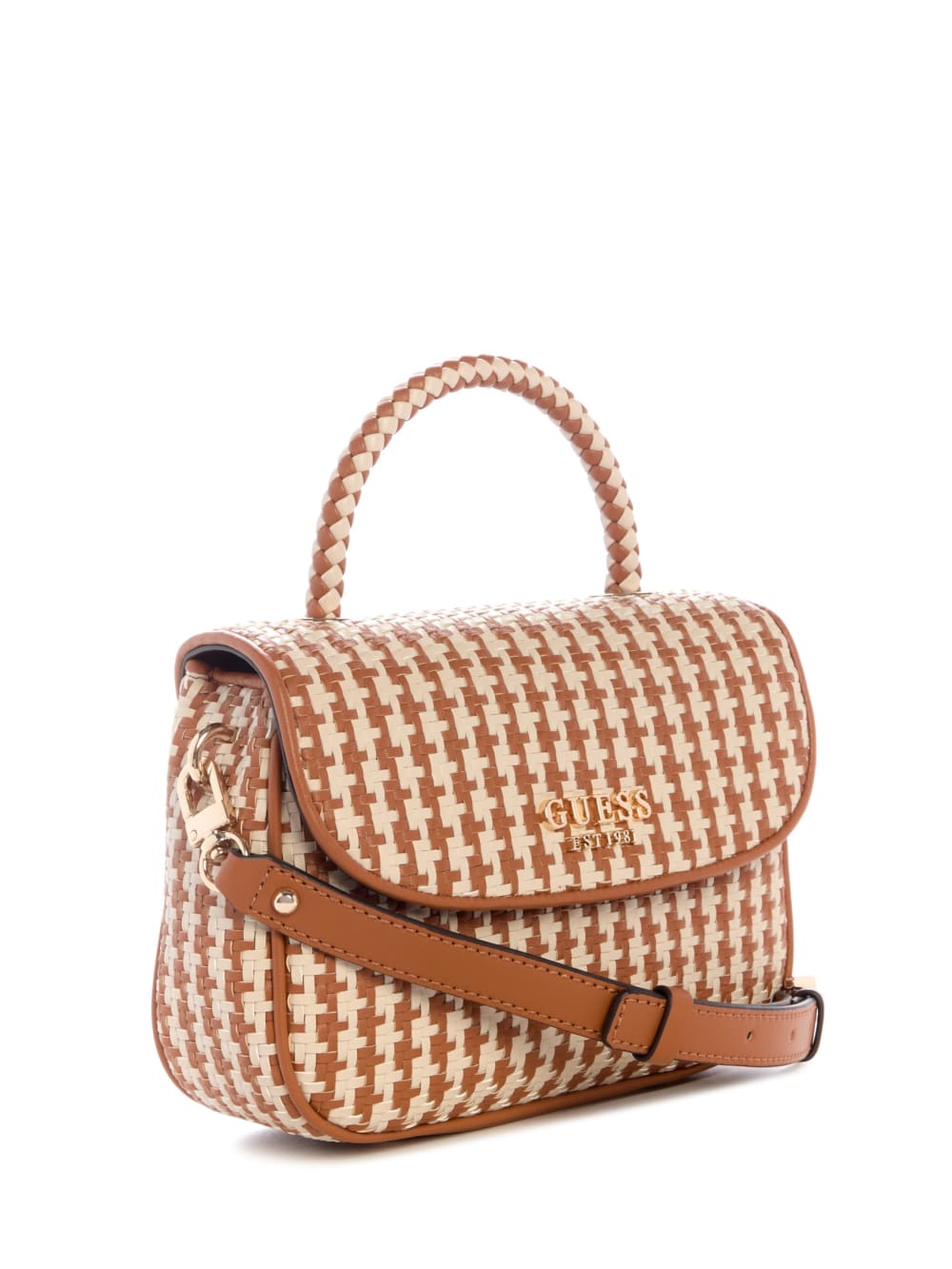 Mirema Woven Top-Handle Bag - Guess