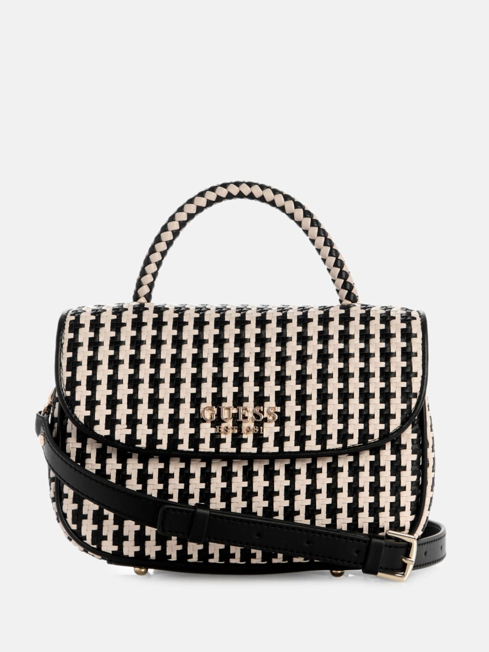 Mirema Woven Top-Handle Bag - Guess