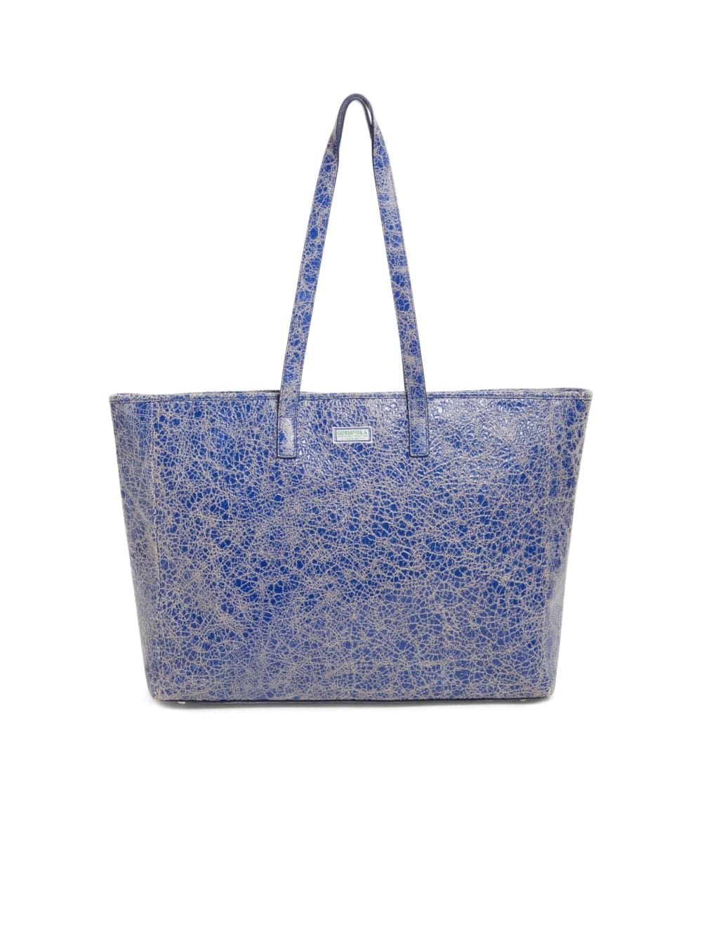 Cracked Leather Serapia Tote - Guess