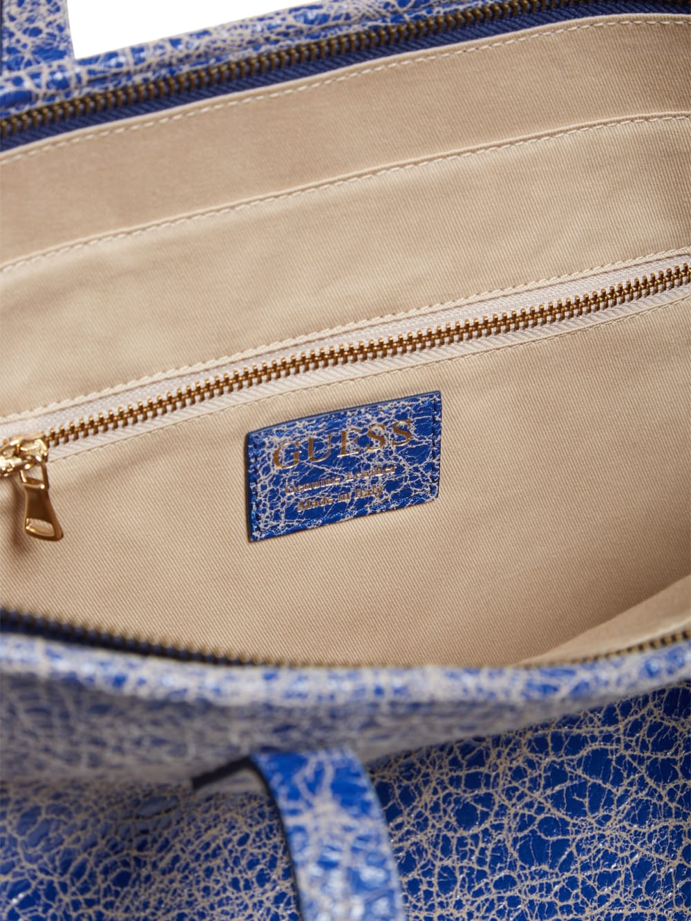 Cracked Leather Serapia Tote - Guess