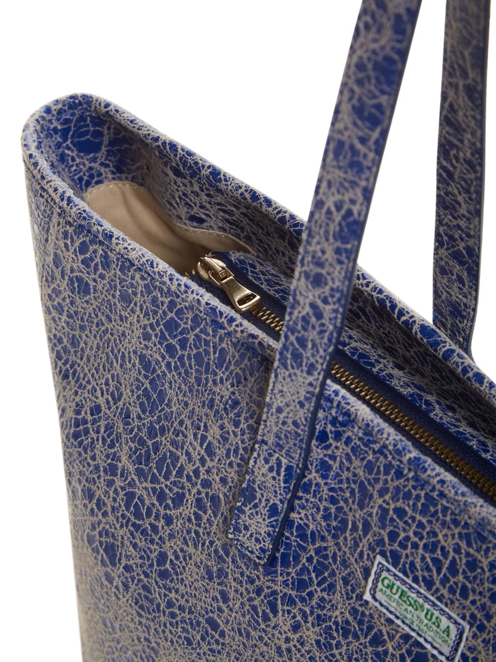 Cracked Leather Serapia Tote - Guess