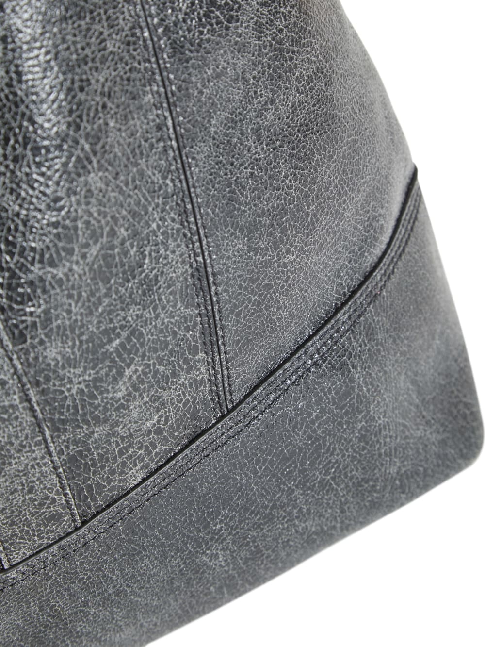 crackle leather tote bag - Guess