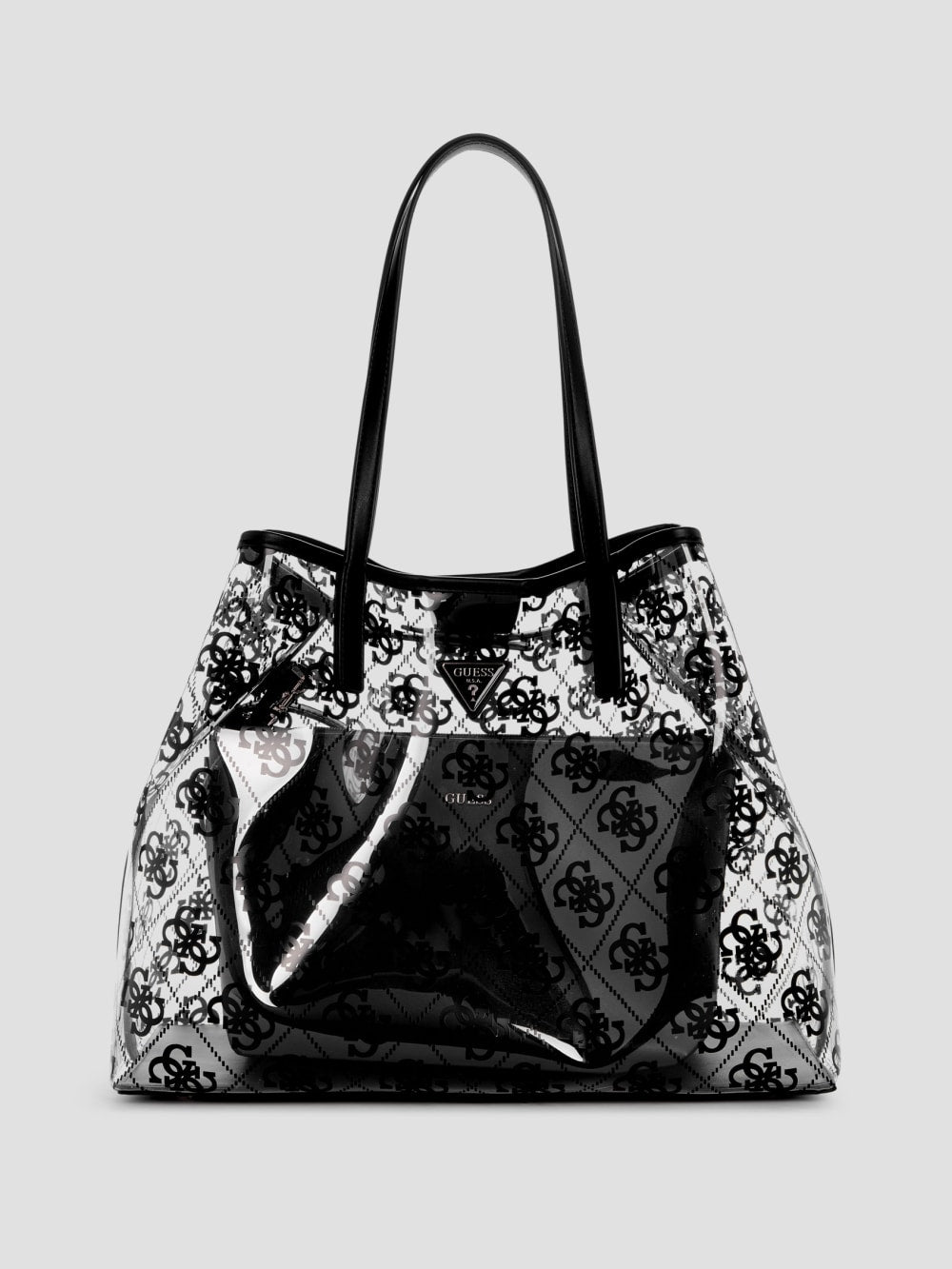 Tuana Clear Quattro G Large Tote - Guess