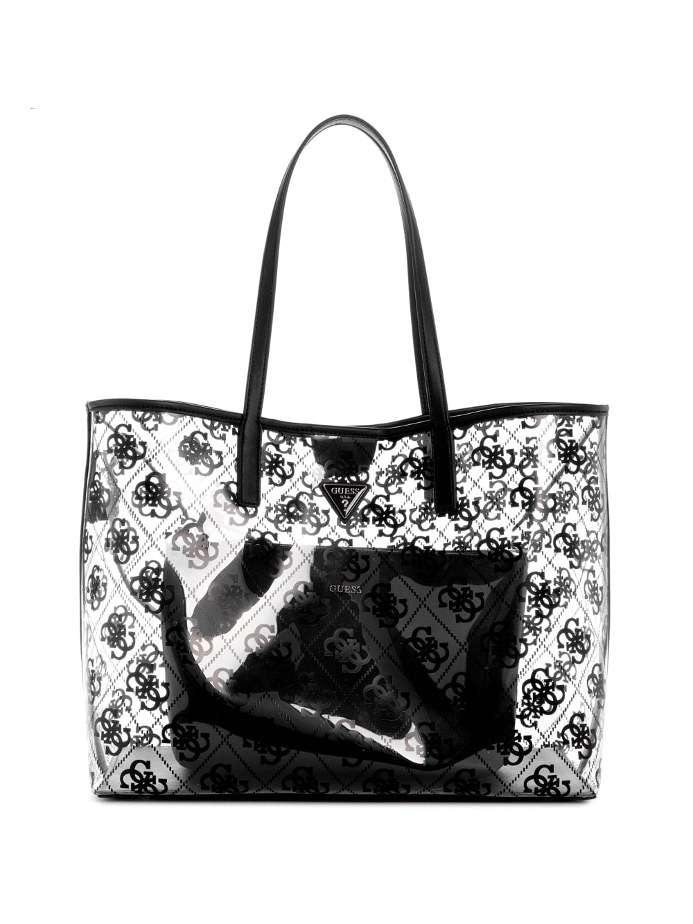 Tuana Clear Quattro G Large Tote - Guess