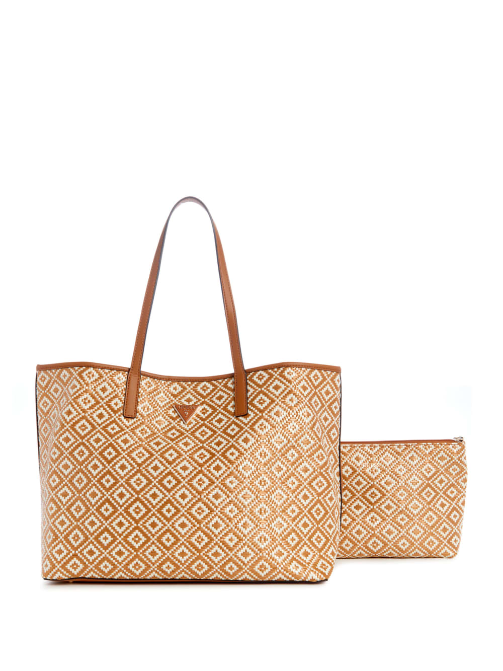 Vikky Straw Tote Set - Guess
