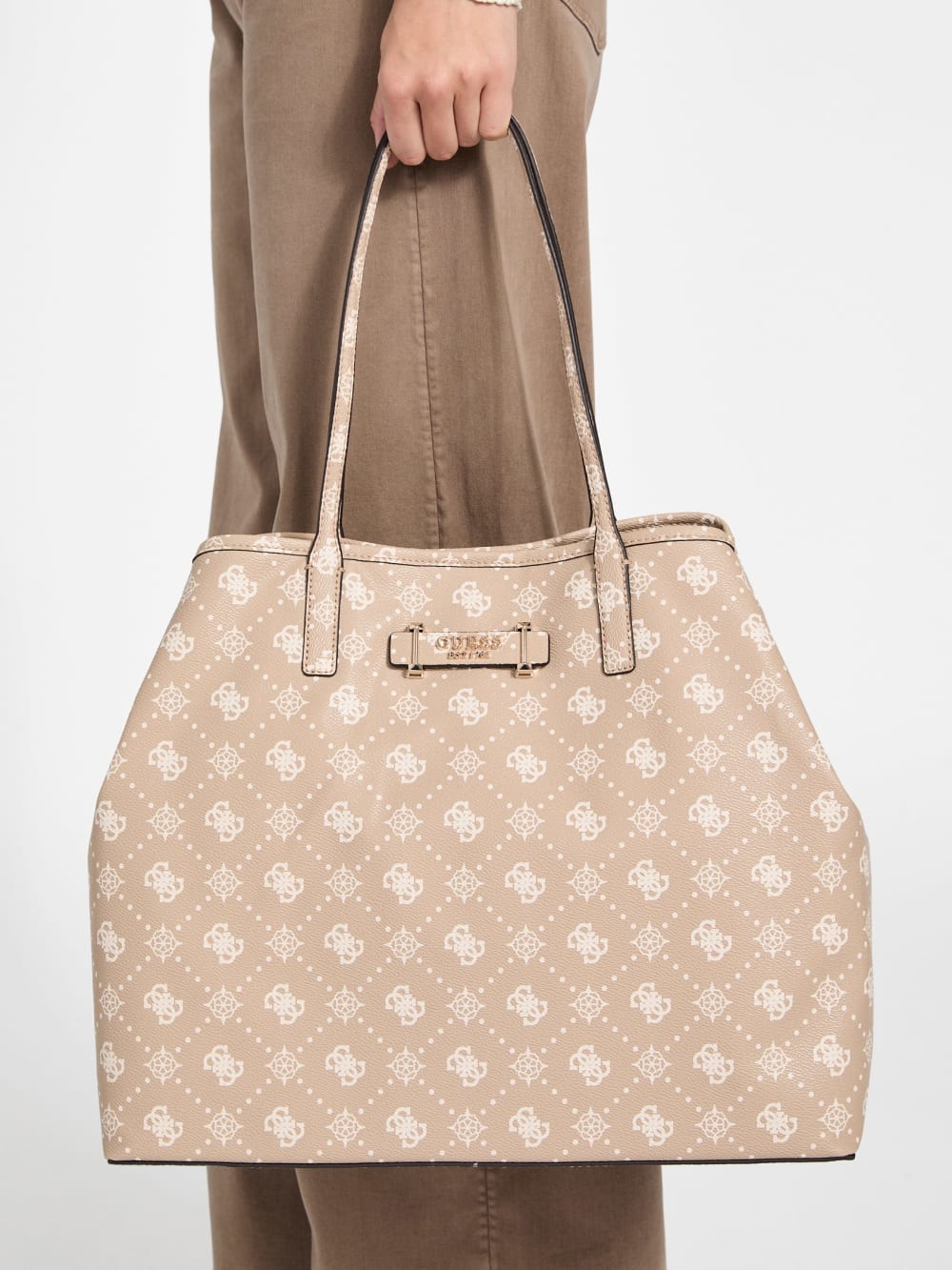 Carrie Large Logo Tote - Guess