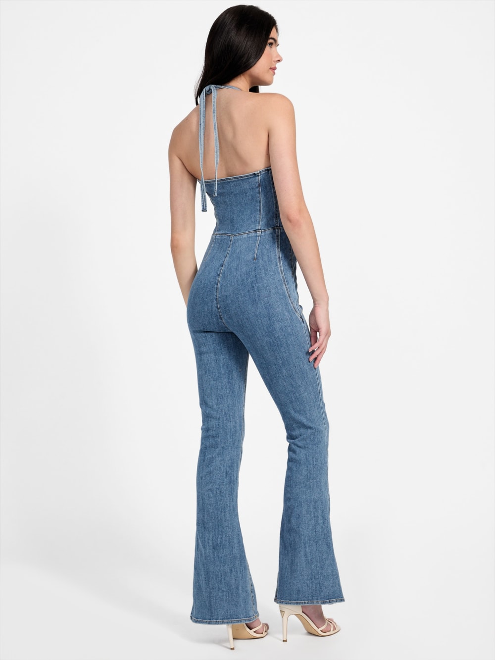 Blair Halter Denim Jumpsuit - Guess