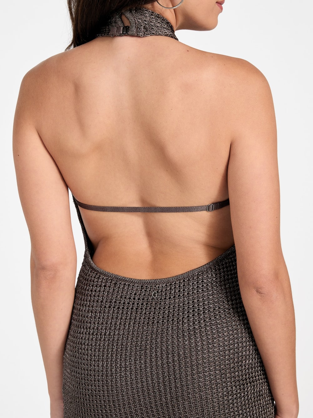 Minka Keyhole Lurex Sweater Dress - Guess