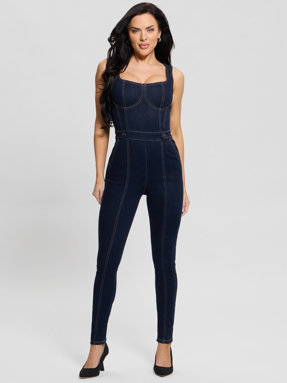 Carla Denim Jumpsuit - Guess