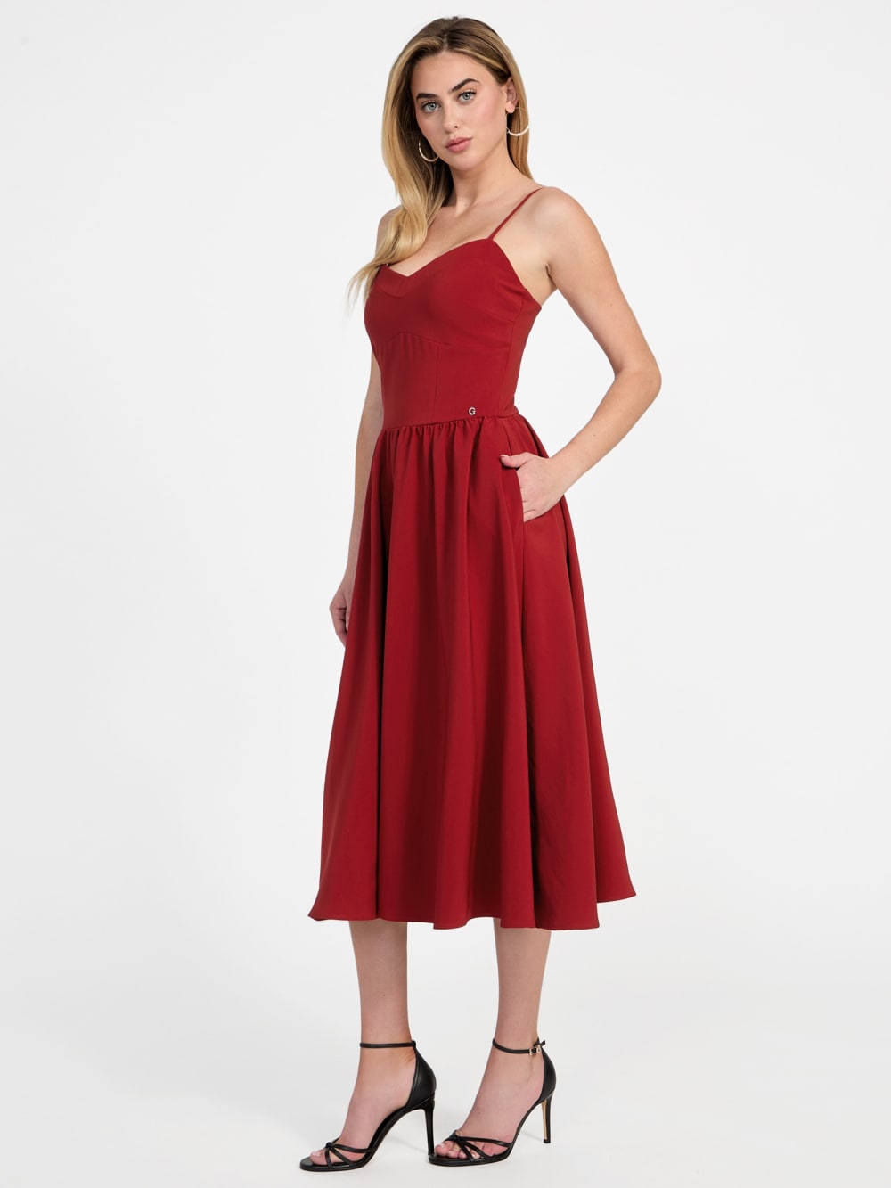 Sophie Woven Midi Dress - Guess