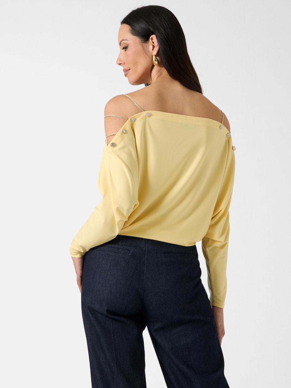 Eco Adri Off-the-Shoulder Crystal Top - Guess