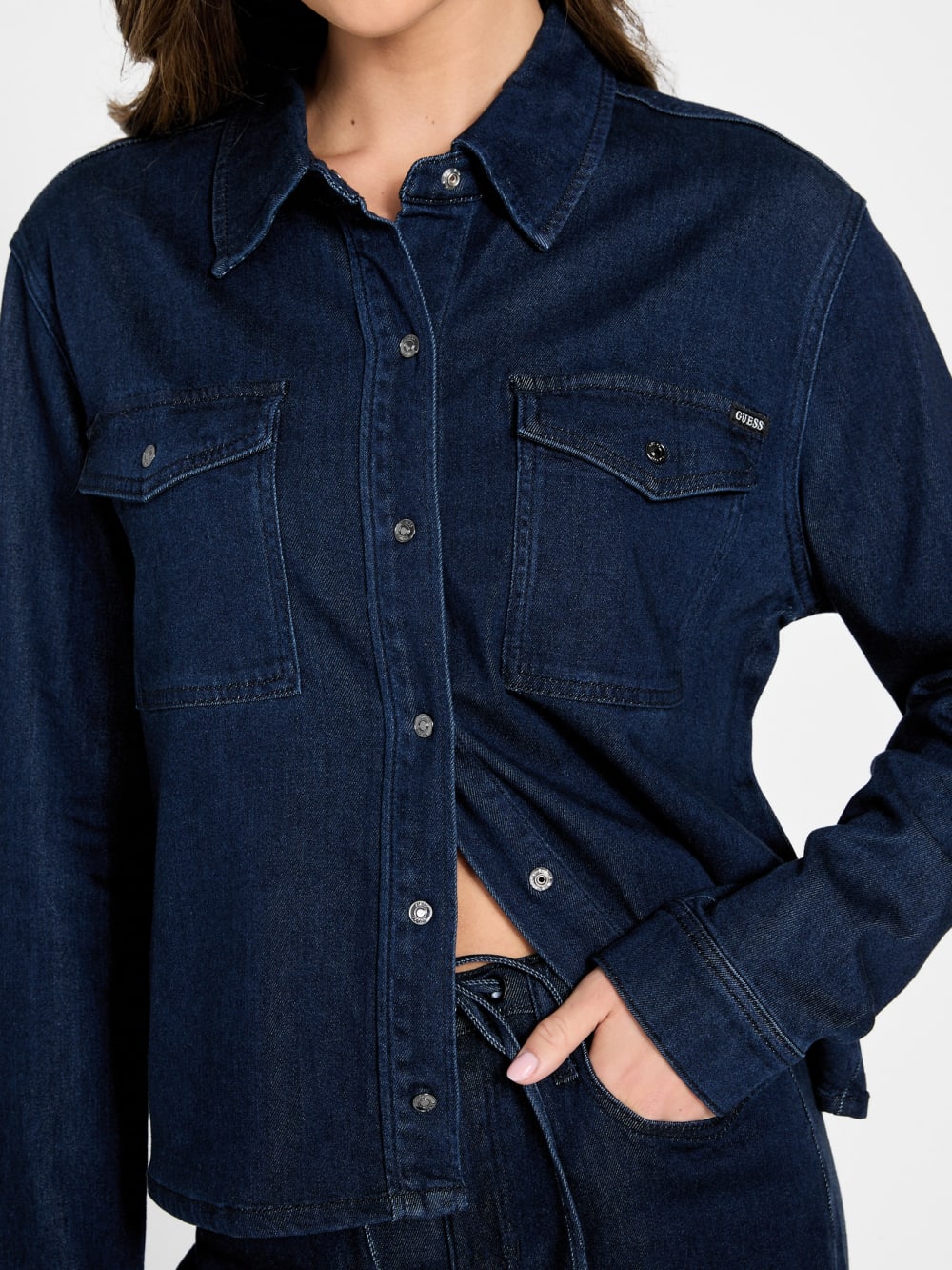 Lyocell blend shacket - Guess