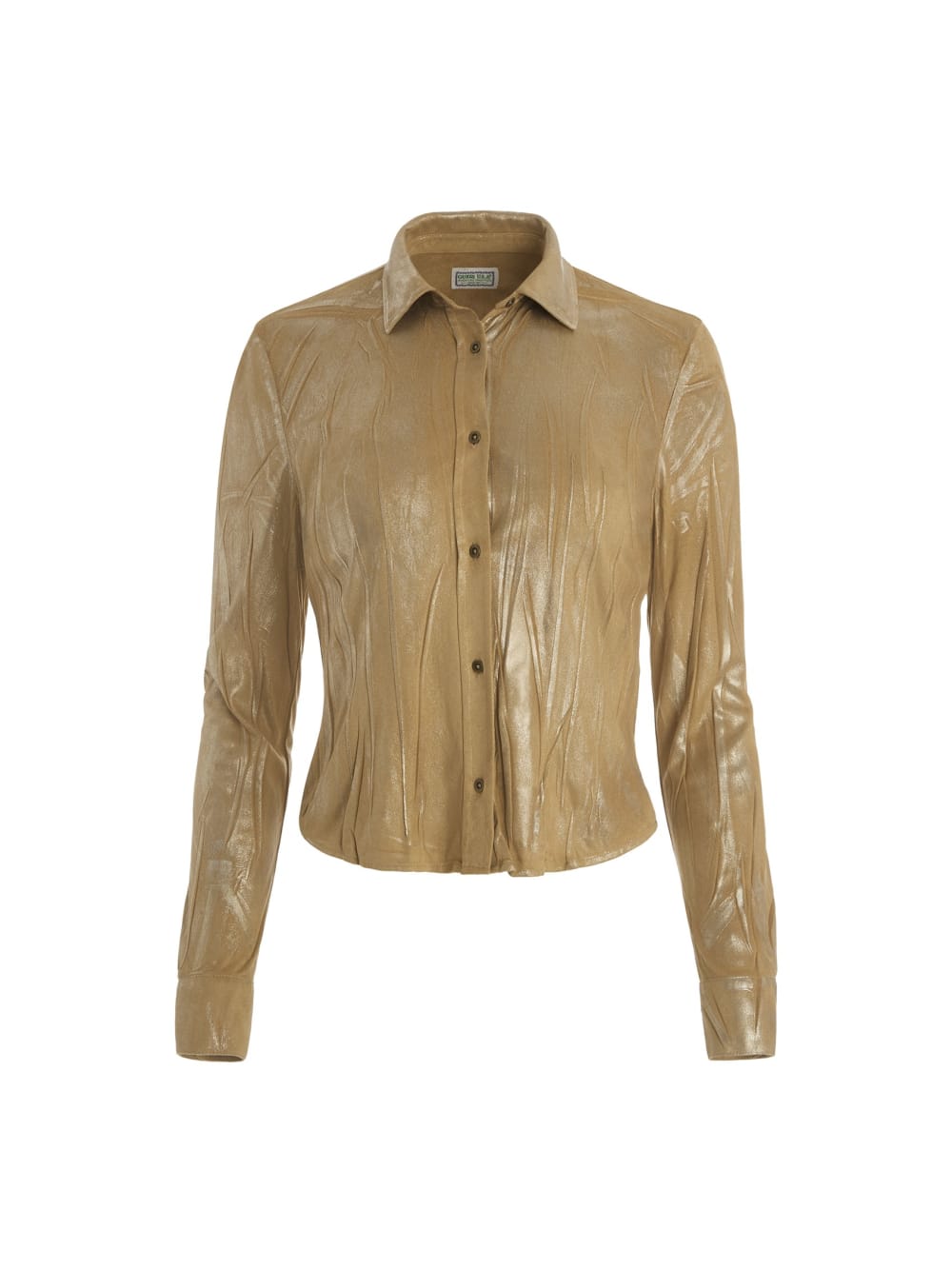 metallic printed faux-suede shirt - Guess