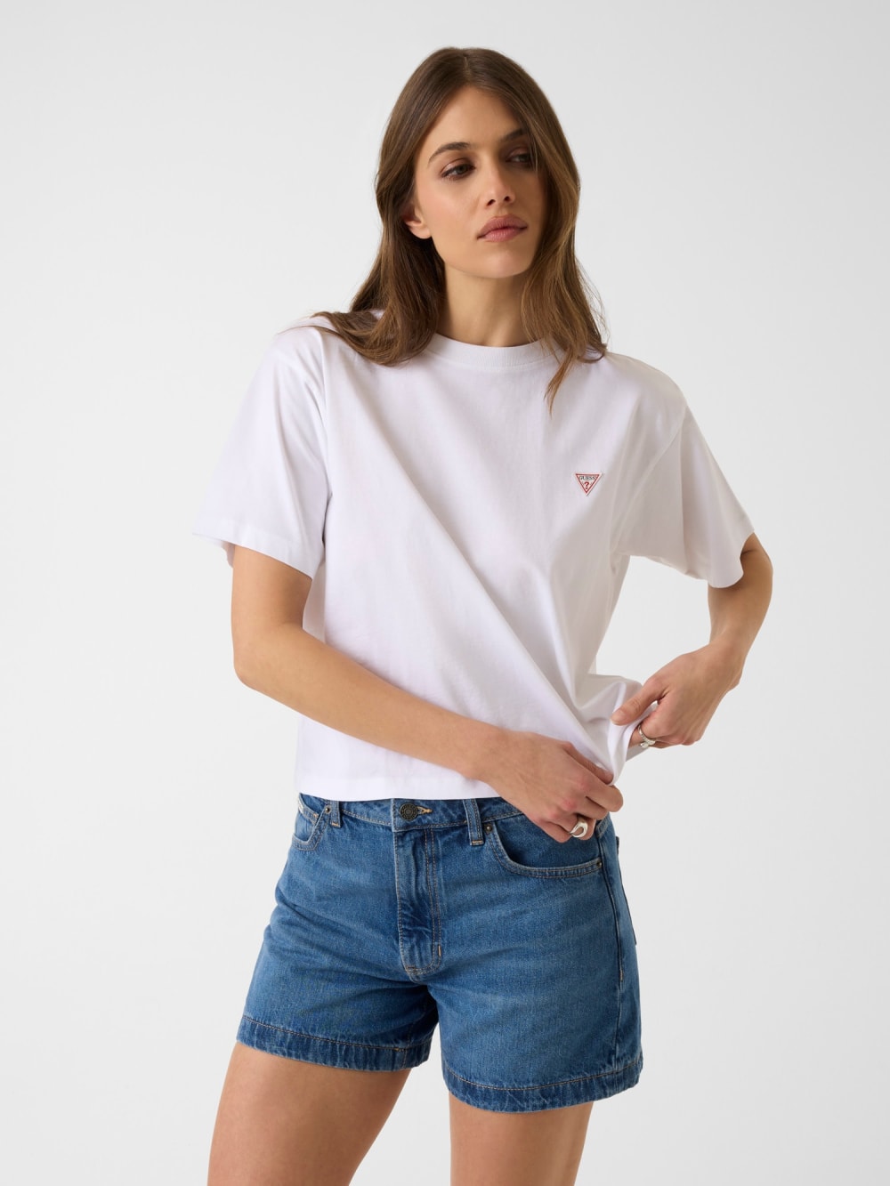 Boxy Mini Triangle Tee - Guess