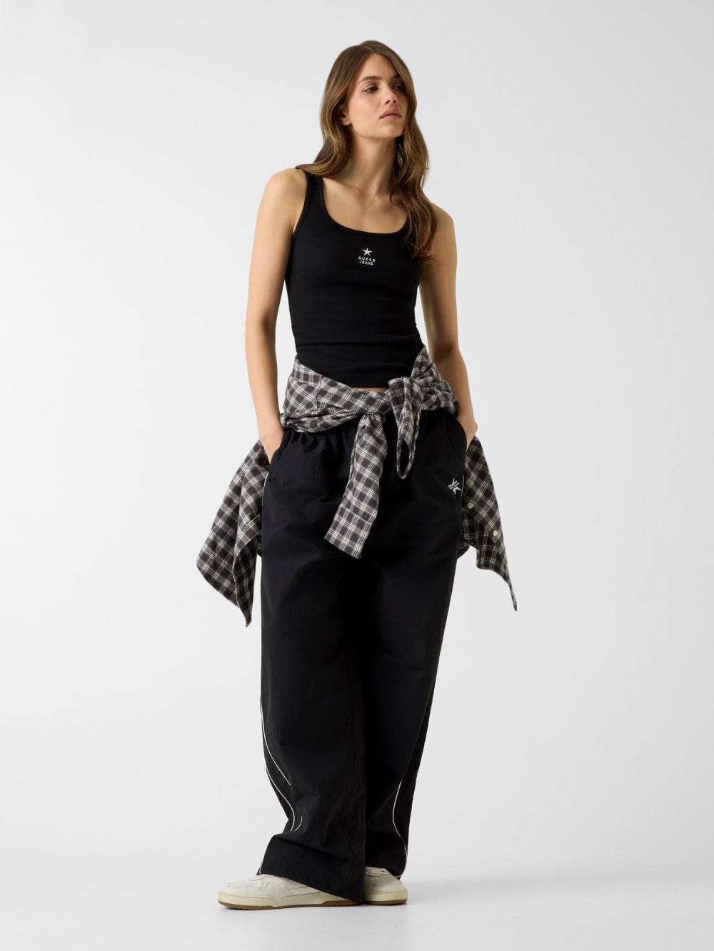 Slim Embroidered Star Tank - Guess