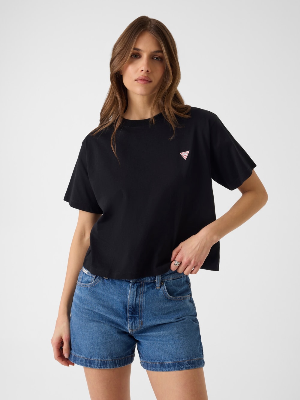 Boxy Mini Triangle Tee - Guess