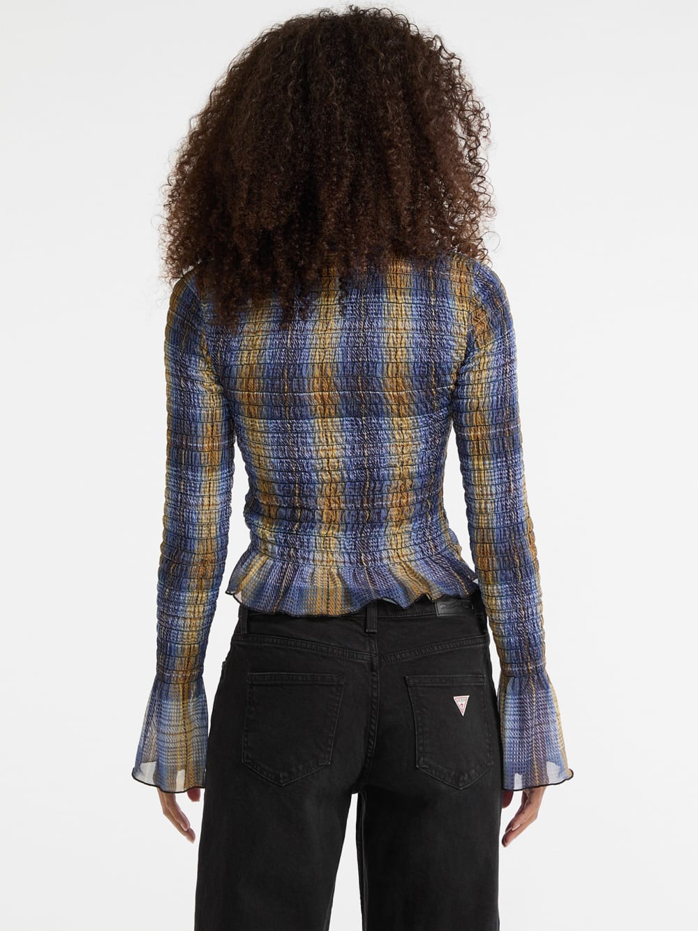 GUESS Originals Eco Smocked Mesh Printed Tee - Guess