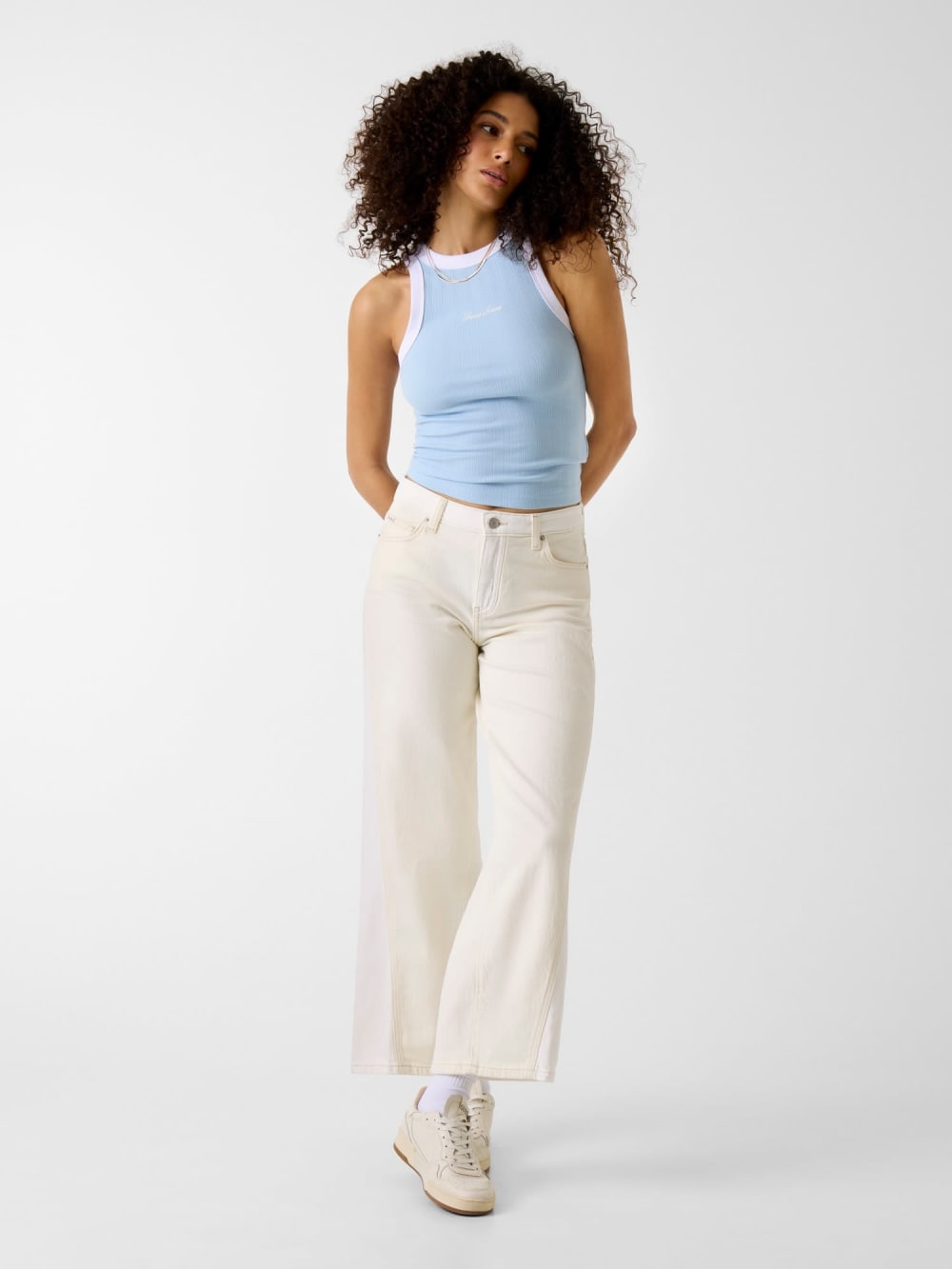 Embroidered logo tank top - Guess