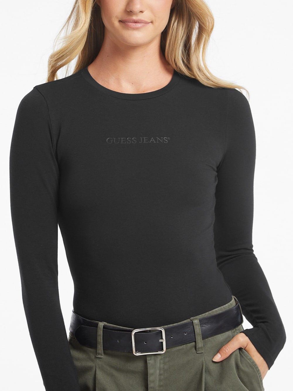 Embroidered Logo Bodysuit - Guess