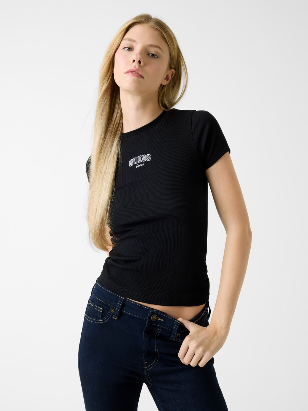 Embroidered logo t-shirt - Guess