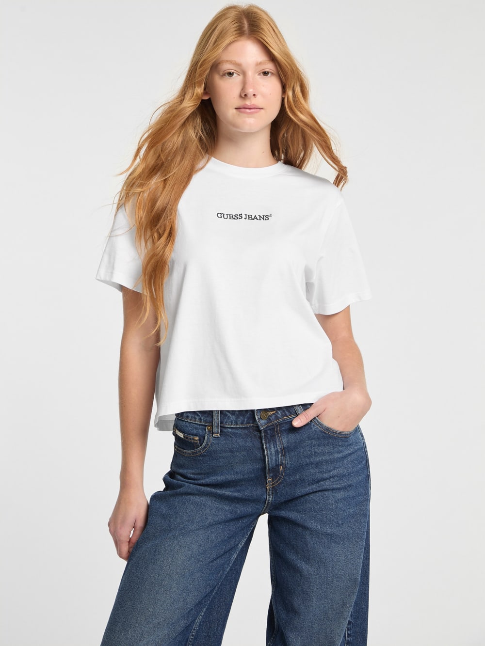 Crewneck Logo Tee - Guess