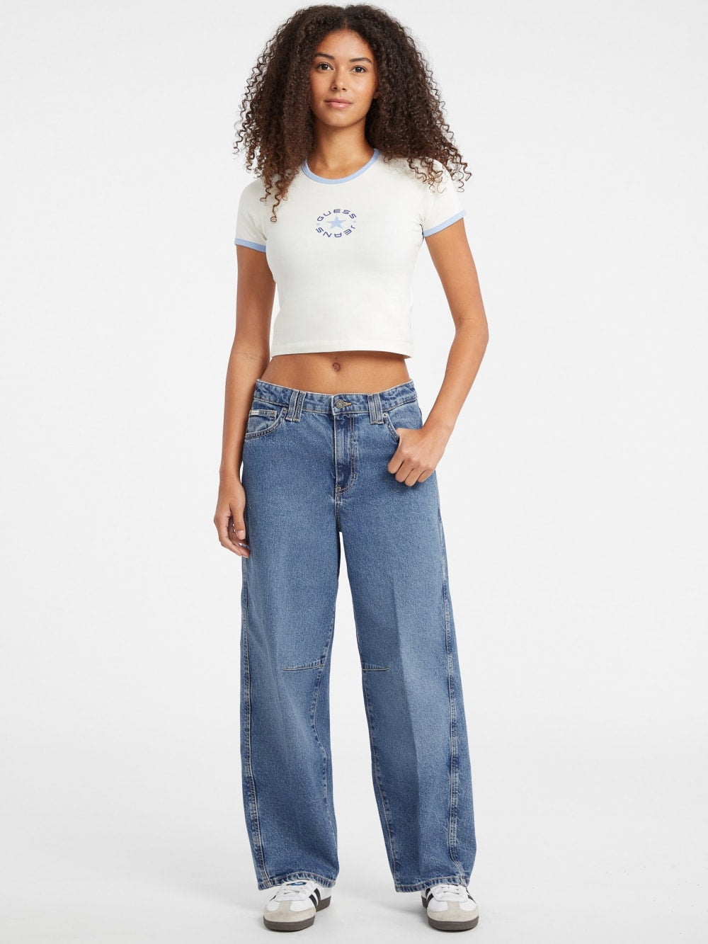 Baby Star Logo Ringer Tee - Guess