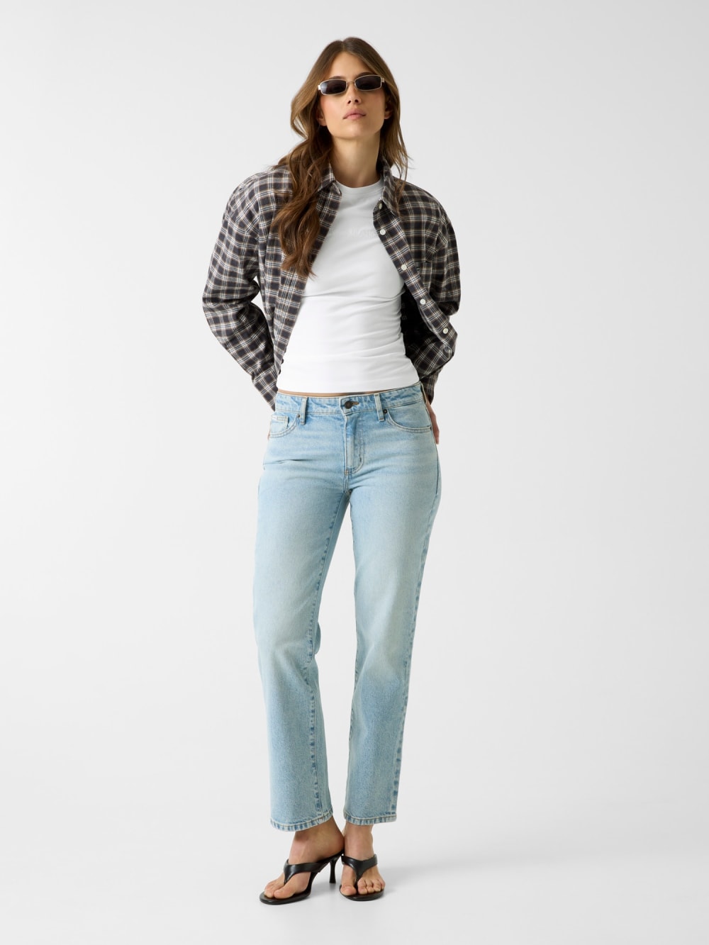 Slim Embroidered Long-Sleeve Tee - Guess