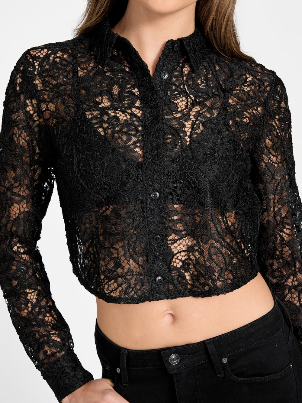 Eco Imani Lace Top - Guess
