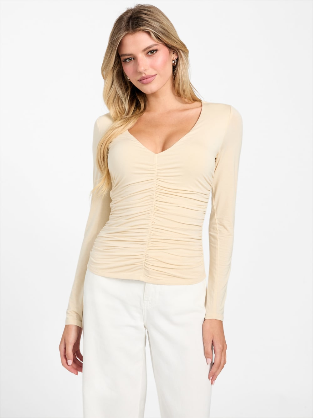 Eco Ayleen V-Neck Top - Guess