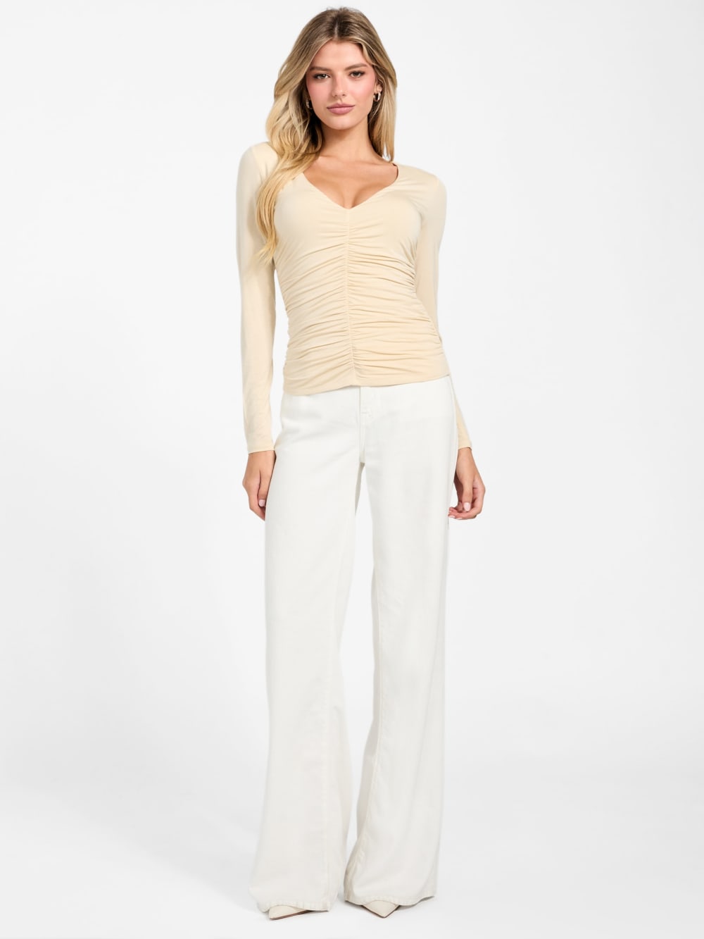 Eco Ayleen V-Neck Top - Guess