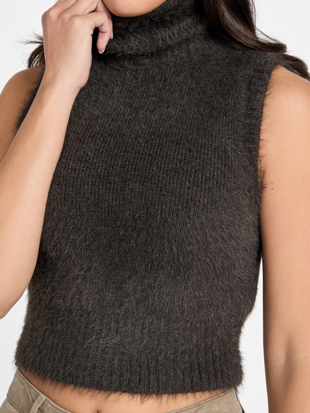 Mei Turtleneck Sweater Tank - Guess