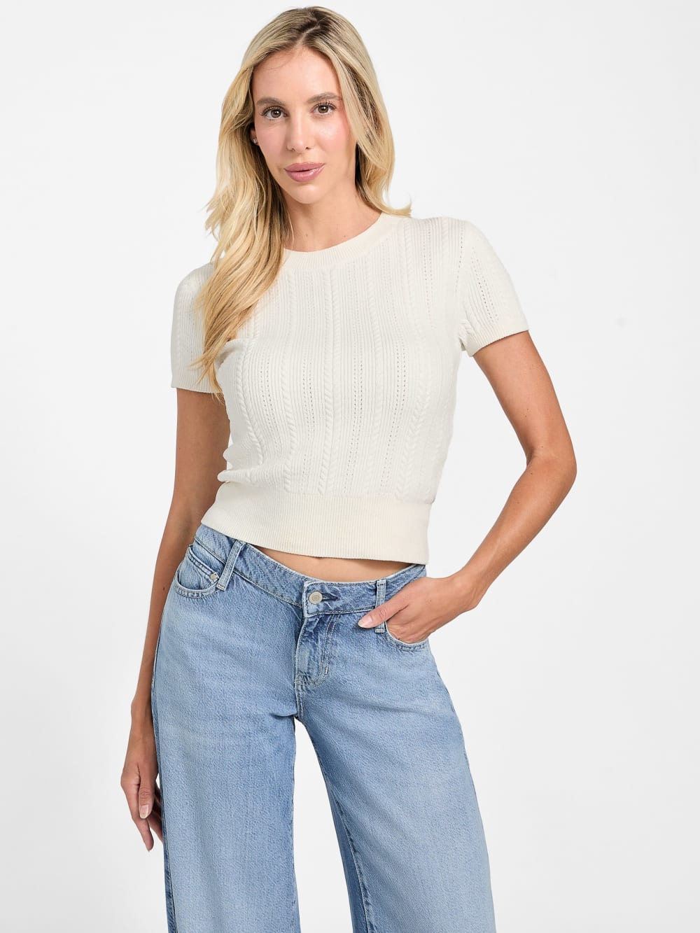 Eco Marcie Chenille Sweater Top - Guess