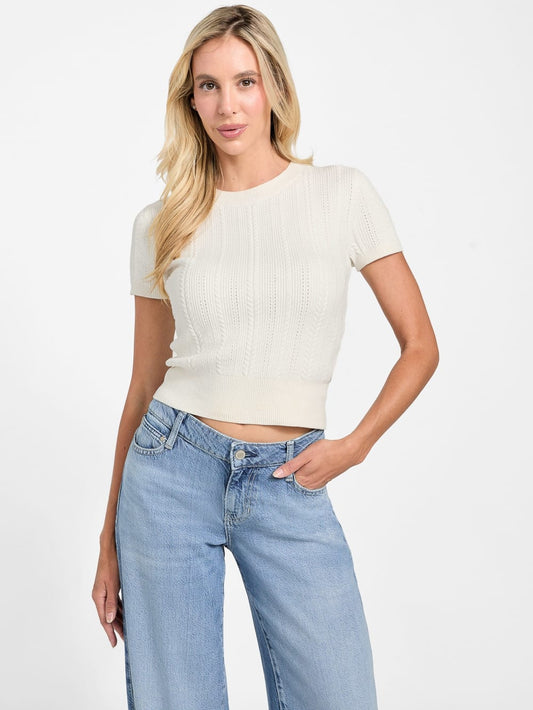 Eco Marcie Chenille Sweater Top - Guess