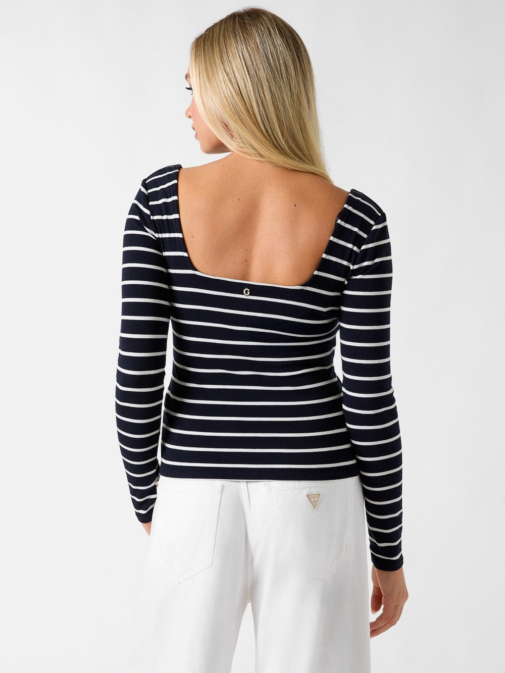Slim fit striped top - Guess