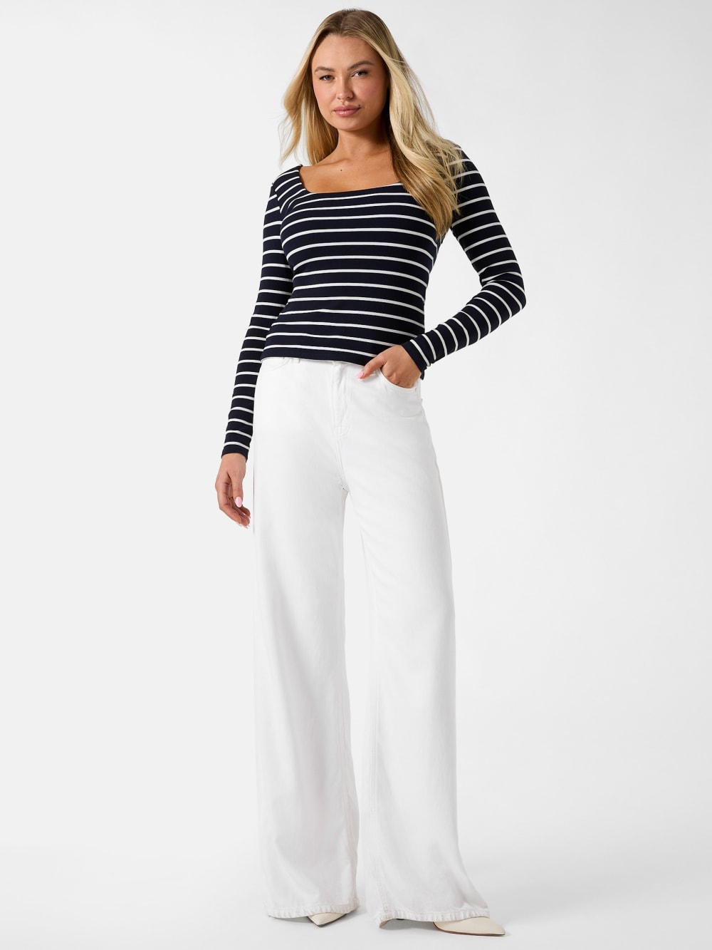 Slim fit striped top - Guess