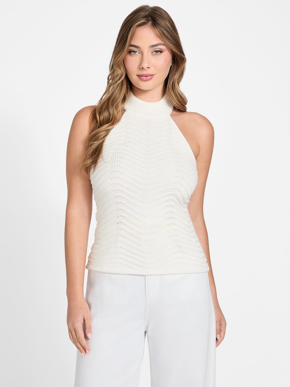 Eco Serina Chevron Sweater Top - Guess
