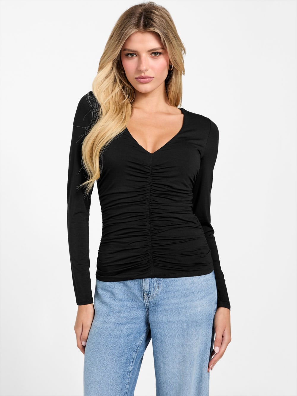 Eco Ayleen V-Neck Top - Guess