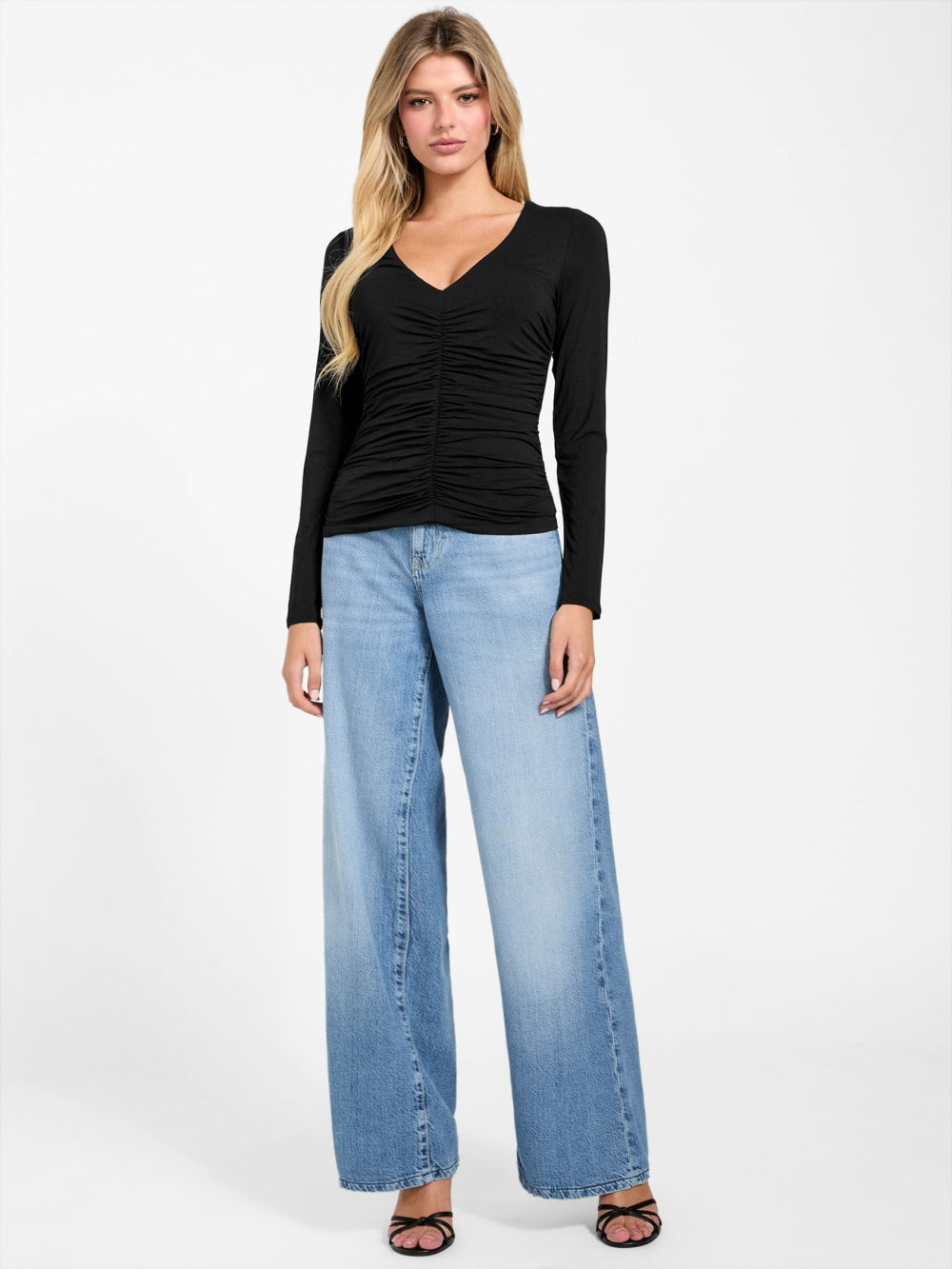 Eco Ayleen V-Neck Top - Guess