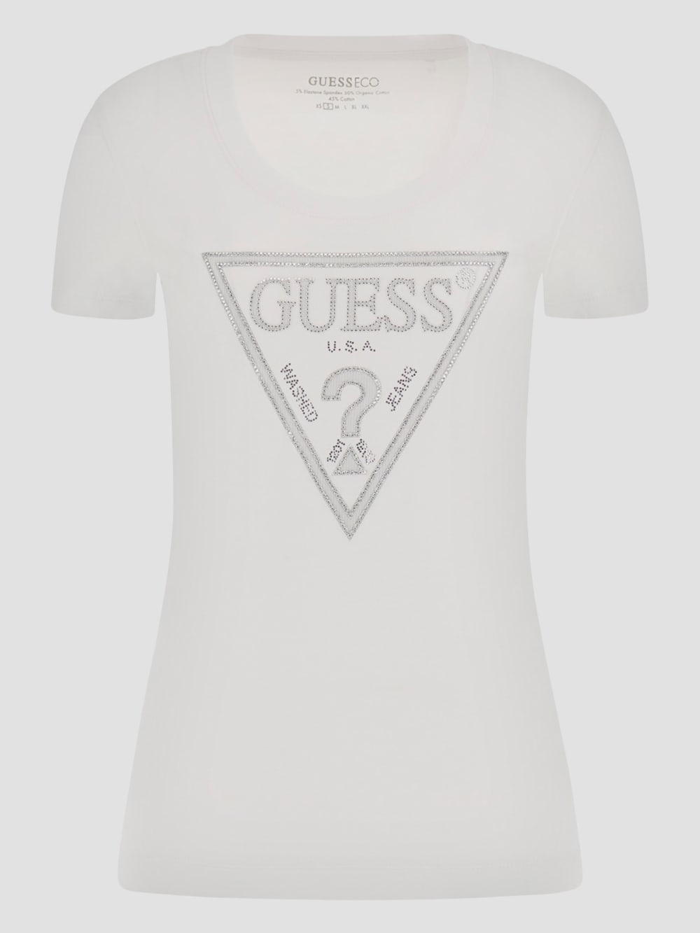 Eco Shiny Signature Triangle Tee - Guess
