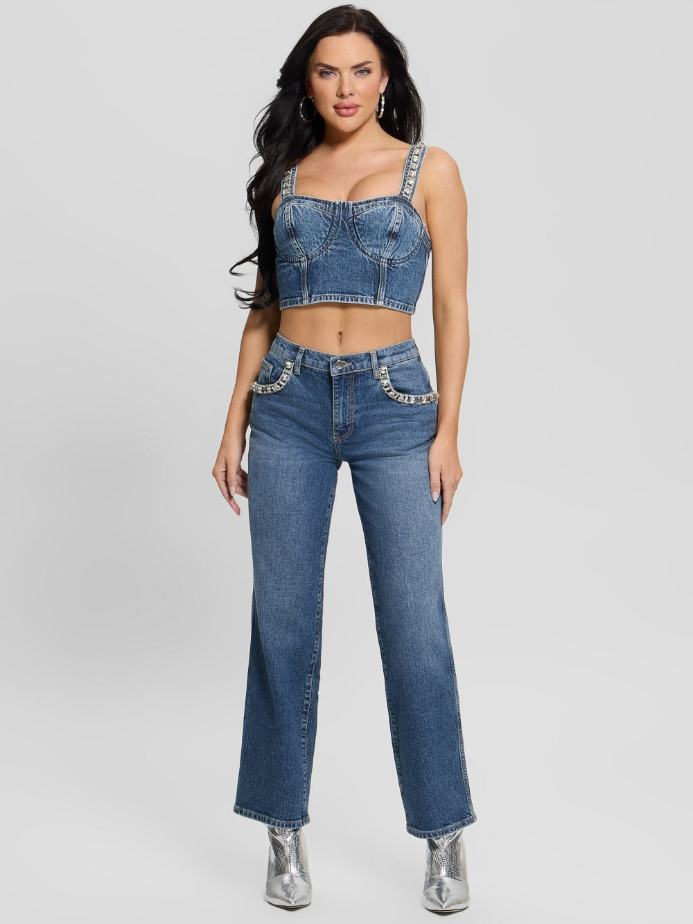 Kety Denim Bustier - Guess