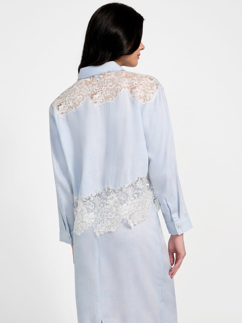 Evie Lace Denim Top - Guess