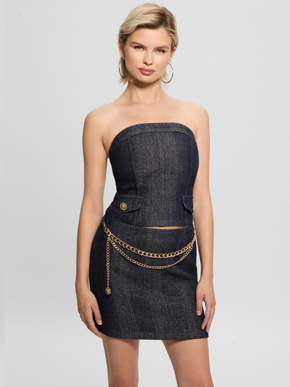 Chany Denim Corset - Guess