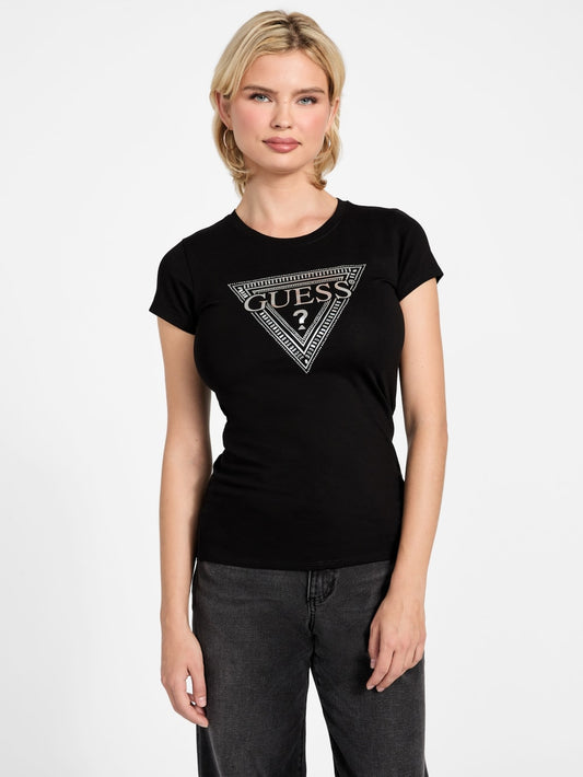 Eco Rhinestone Signature Tee - Guess