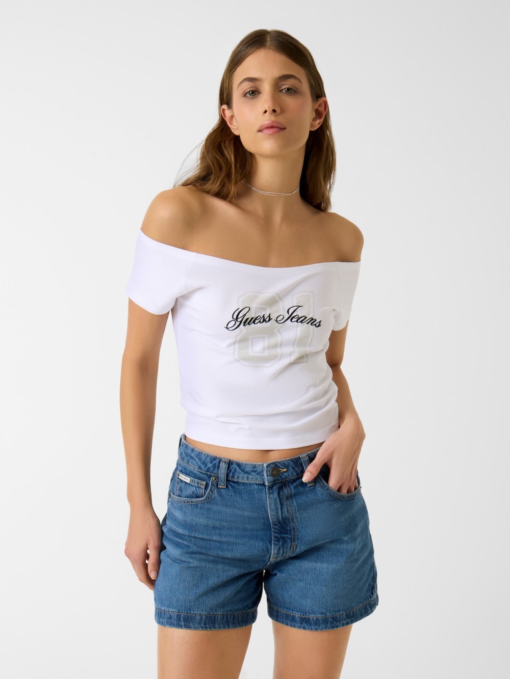 Off-shoulder t-shirt - Guess
