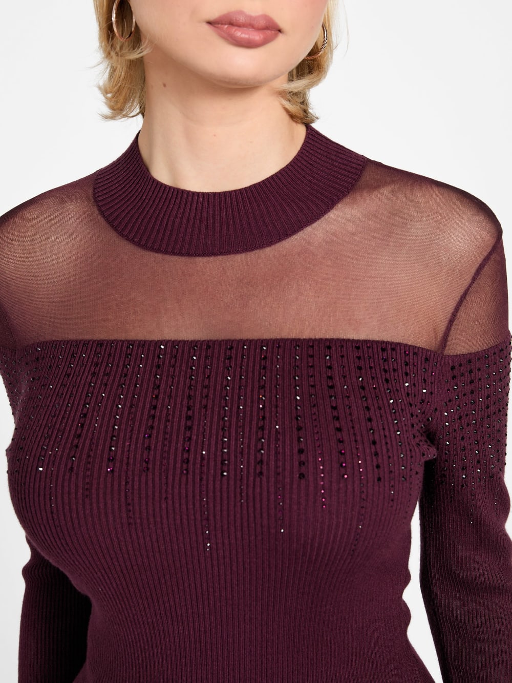 Eco Jeena Rhinestone Sweater - Guess