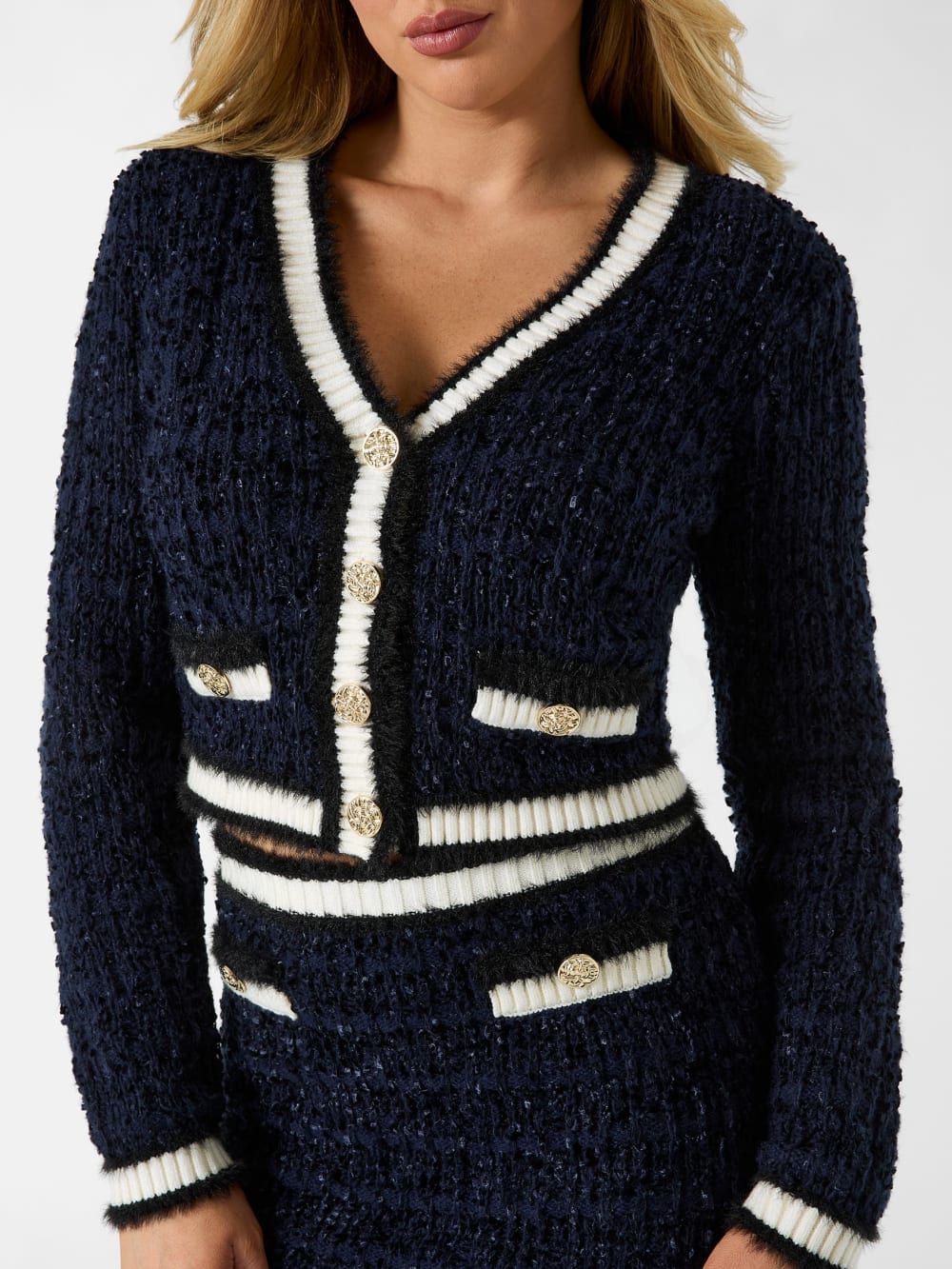 Textured knit cardigan - Guess